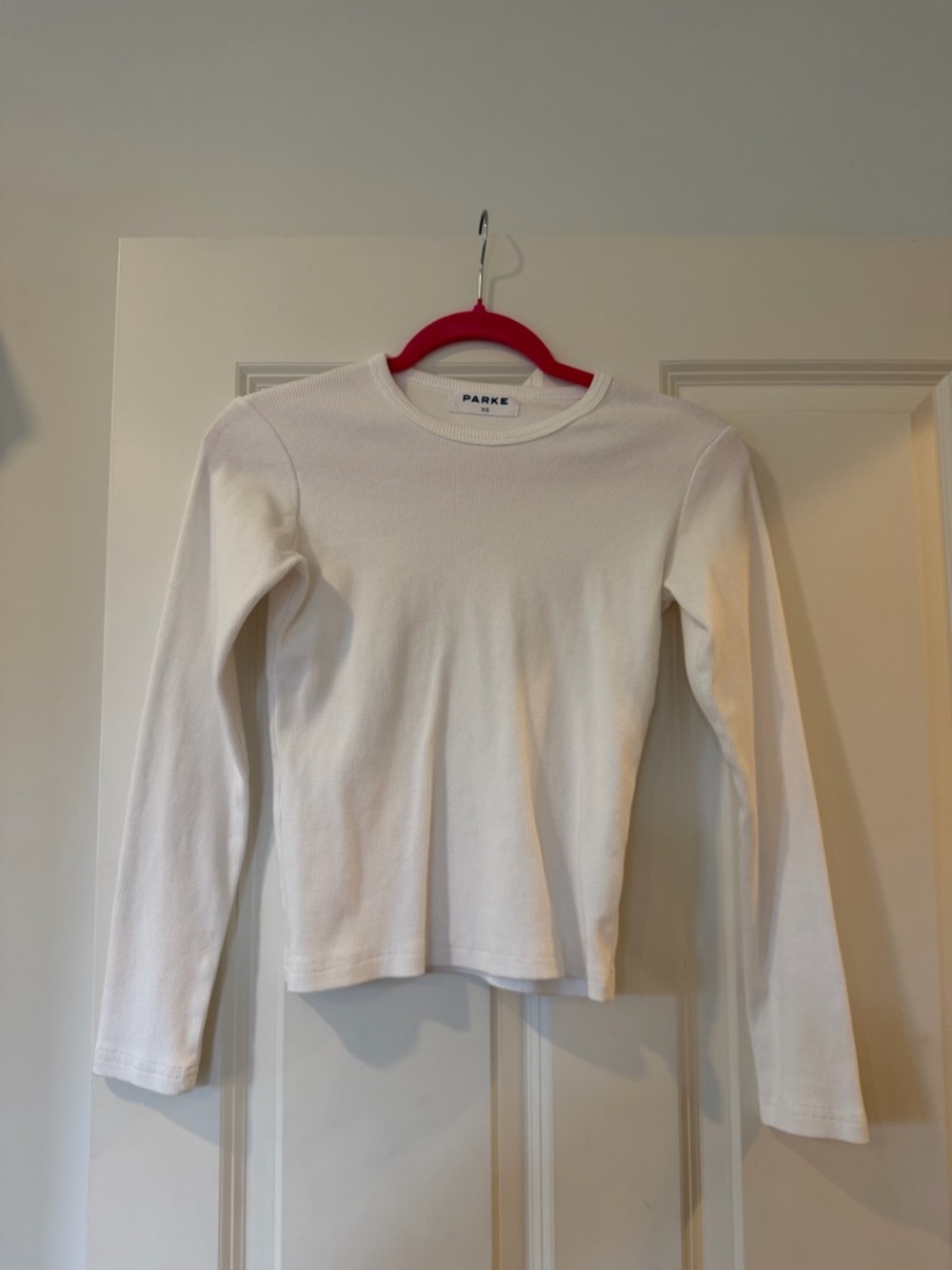 Parke Classic Long-Sleeve Top in White